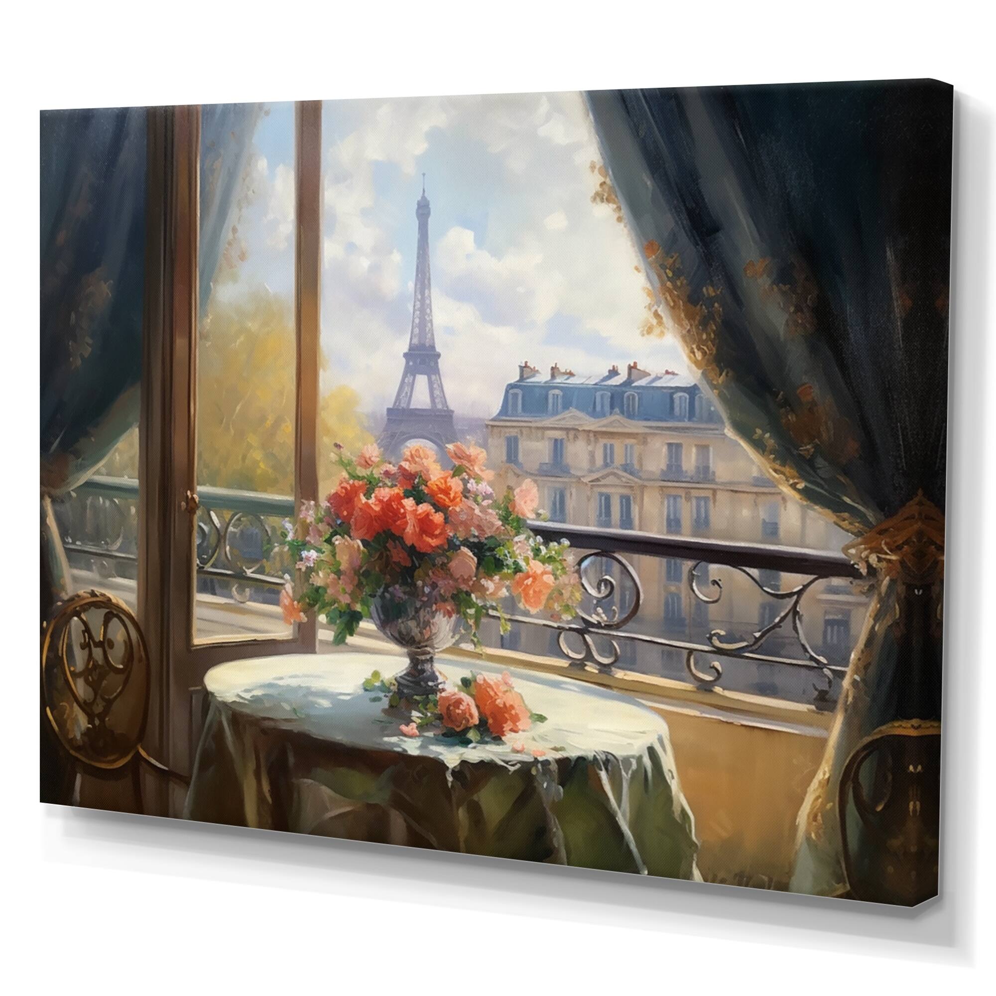 Designart "Beautiful Eiffel Tower In Paris I" City Paris Canvas Wall